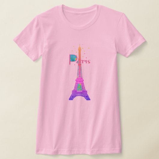T-shirt Tour Eiffel de Paris (Poser)