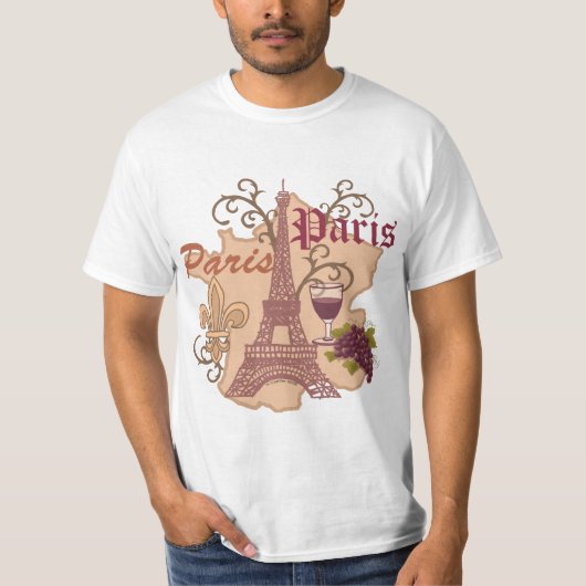 T-shirt Tour Eiffel France (Devant)