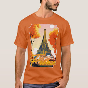 T-shirt Tour Eiffel France Art Design