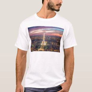T-shirt Tour Eiffel la nuit, Paris France