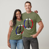T-shirt Tour Eiffel Paris en Cercle Unisex (Unisexe)