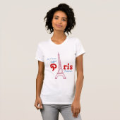 T-shirt Tour Eiffel Paris fr (Devant entier)