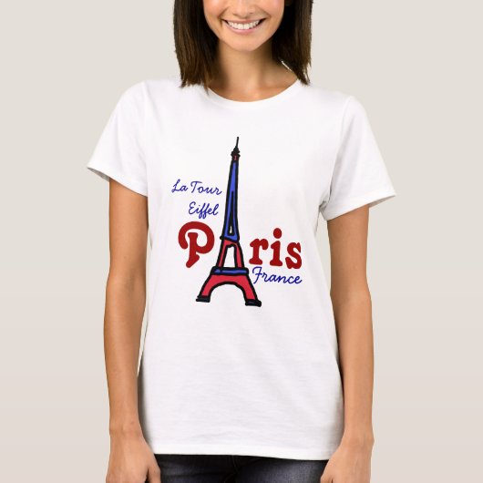 T-shirt Tour Eiffel Paris FRANCE (Devant)