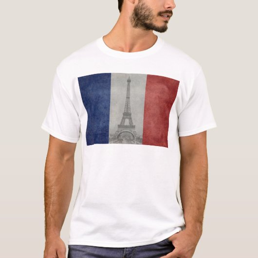 T-shirt Tour Eiffel, Paris France (Devant)