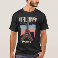 Tour Eiffel Paris France Affiche de voyage vintage