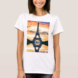 T-shirt Tour Eiffel Paris Soirée européenne