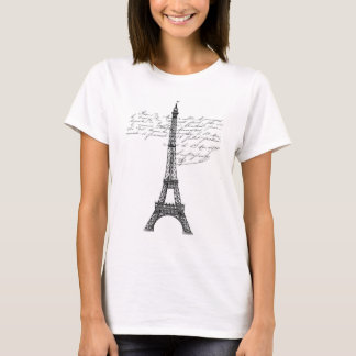 T-shirt Tour Eiffel Petit ami Tee