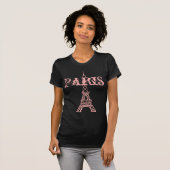 T-shirt Tour Eiffel rose femme Paris Top (Devant entier)