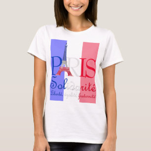 T-shirt Tour Eiffel Solidarité Liberté