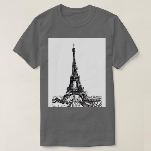 T-shirt Tour Eiffel Tableau 2 (Design devant)