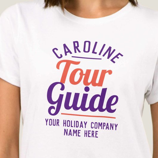 T-Shirt Tour Guide Imprimé Recto Verso
