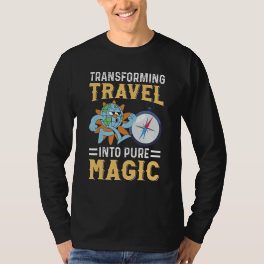 T-shirt Tour Guide Transforming Travel Into Pure Magic (Devant)