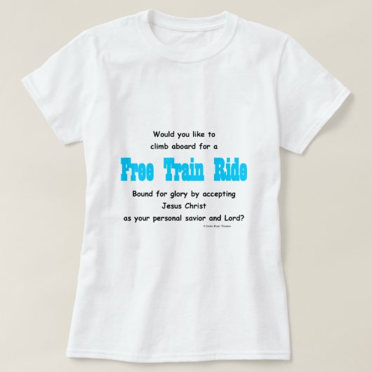 T-shirt tour libre de train (Design devant)