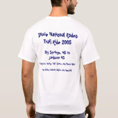 T-shirt Tour national 2005 de traînée de Dixie (Dos)