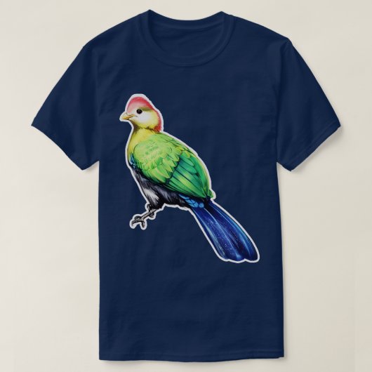 T-shirt Touraco de Pauline Angola Bird (Design devant)