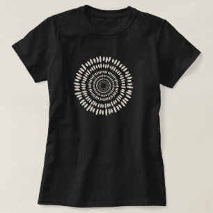 T-shirt Tourbillon Abstrait de Soleil Rose