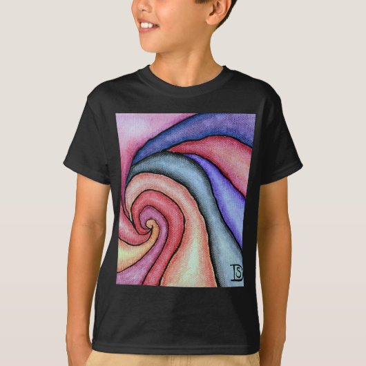 T-shirt Tourbillon d'aquarelle (Devant)