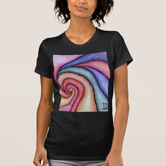 T-shirt Tourbillon d'aquarelle (Devant)
