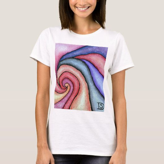 T-shirt Tourbillon d'aquarelle (Devant)