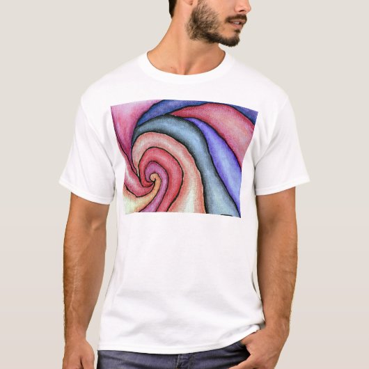T-shirt Tourbillon d'aquarelle (Devant)