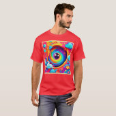 T-shirt Tourbillon d'imagination colorée (Devant entier)