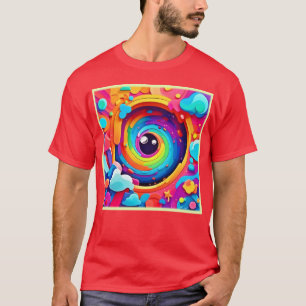 T-shirt Tourbillon d'imagination colorée