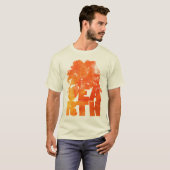 T-shirt Tourbillon orange éclairé (Devant entier)