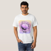 T-shirt Tourbillon Violet Yin Yang (Devant entier)