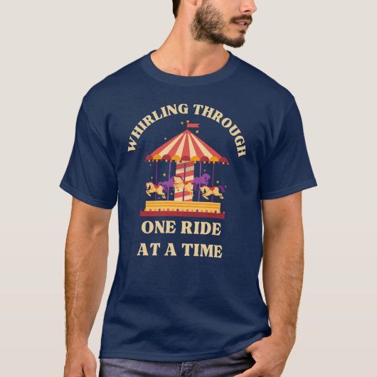 T-shirt « Tourbillonnant à travers une balade à la (Devant)