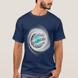 T-shirt tourbillonnant de logo de bataille de
