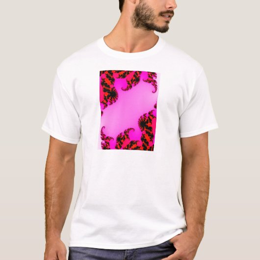 T-shirt Tourbillons roses (Devant)