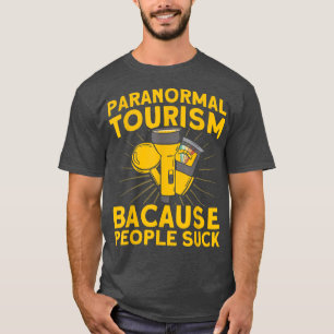T-shirt Tourisme Paranormal Hauné Maison Fantôme Chasseur