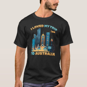T-shirt Tourist Travel I Love My Trip To Australia Tour
