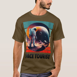 T-shirt Touriste spatiale féminine Espace extra-atmosphéri