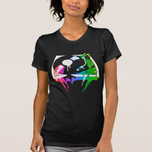 T-shirt Tourne-disque de fonte (regard affligé par cru)
