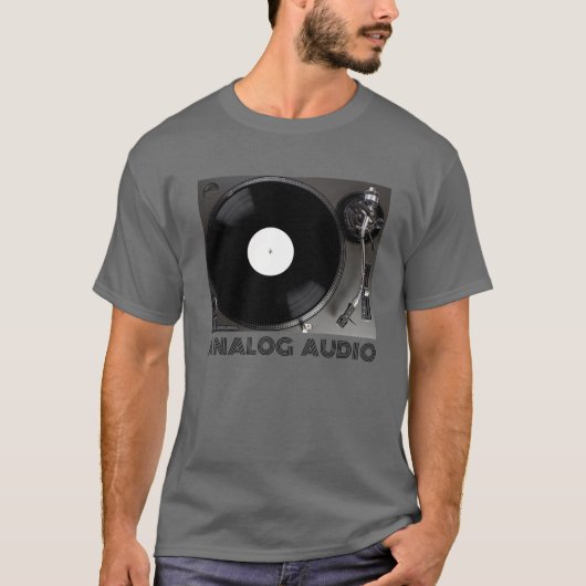 T-shirt Tourne-disque pour l'audiophile (Devant)