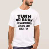 T-SHIRT TOURNE OU BRÛLE, CHARLES SPURGEON CHRISTIAN (Devant)