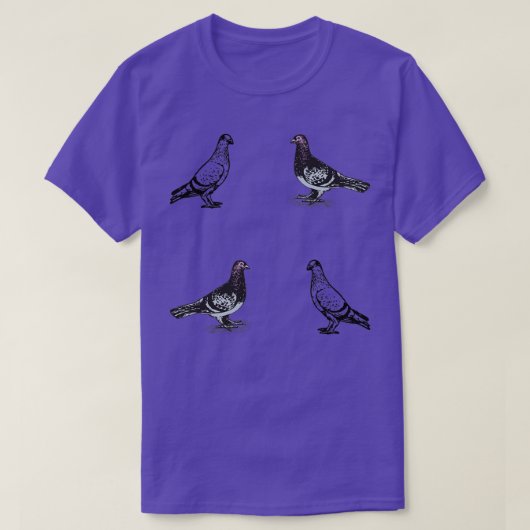 T-shirt Tourneberge Orientale Roller pigeon colombe 2 (Design devant)