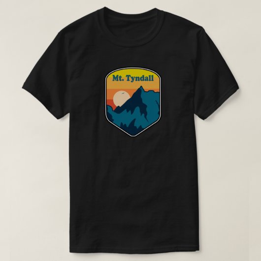 T-shirt Tournée du Mont Tyndall en Californie (Design devant)
