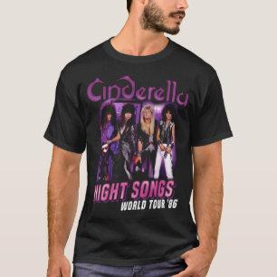 T-shirt Tournée mondiale Cinderella Band Night Songs 86