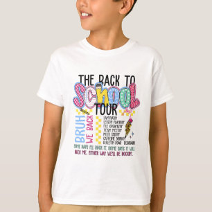 T-shirt Tournée Retour à l'école Éclair Rétro Professeur K
