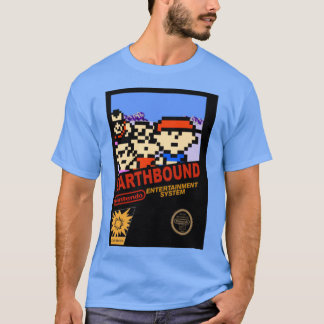 T-shirt Tourner vers la terre Retro Game Cover T Shirt