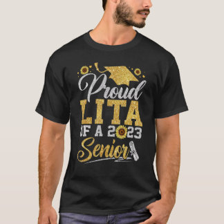 T-shirt Tournesol 2023 Fière Lita D'un Diplômé Senior 2023