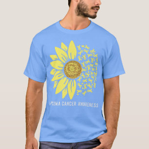 T-shirt Tournesol à ruban jaune Sarcome Sensibilisation au