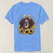 T-shirt Tournesol Allemand Pointer Pointer Chien Mères D (Design devant)