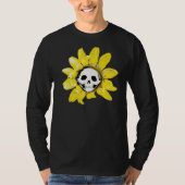 T-shirt Tournesol crâne - Tous les styles Hommes/Femmes/En (Devant)