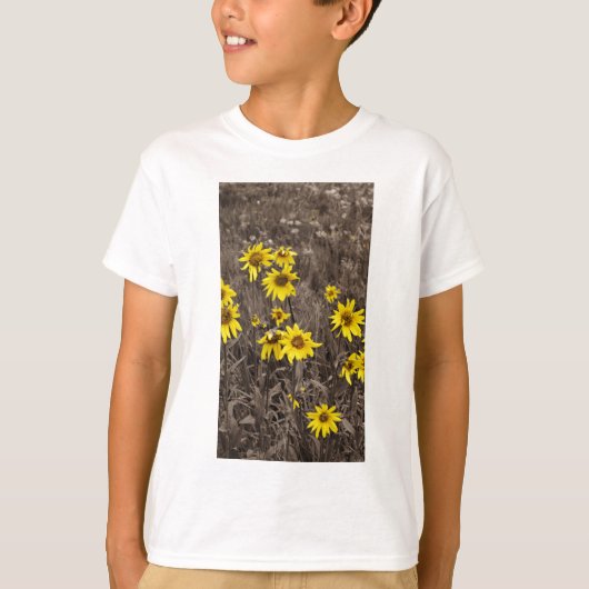 T-shirt Tournesol dans la Montagne Rocheuse (Devant)