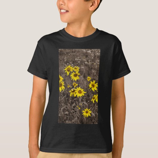 T-shirt Tournesol dans la Montagne Rocheuse (Devant)