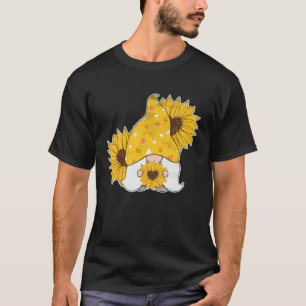 T-shirt Tournesol de jardin hippie coeur de gnome fleur