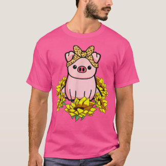 T-shirt Tournesol de porc Bandana 4396